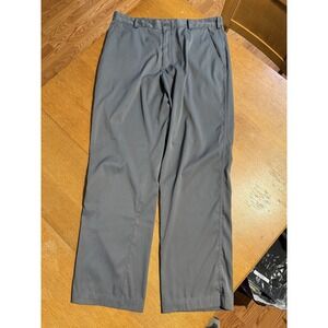 Nike‎ Golf Men's Pants 34x30 Tour Performance Dri-Fit Gray Flat Front Stretch